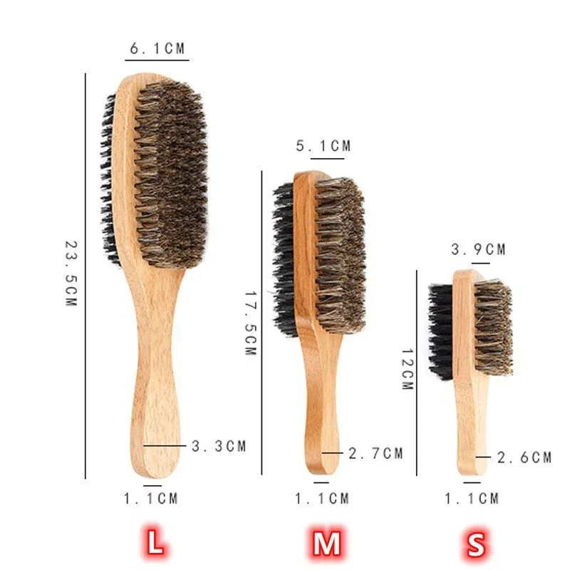 Men'S Grooming Products - Beard Brush with Natural Wooden Handle