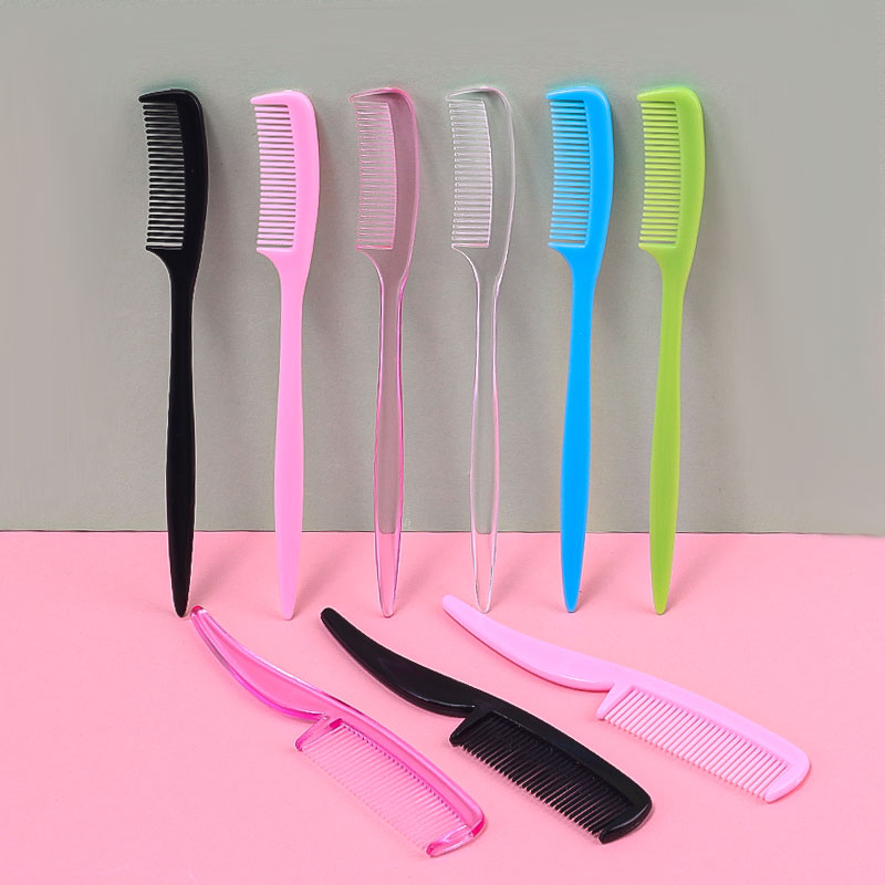 Comb Fine Tooth - 25pcs Multicolor Mini Eyebrow Comb Set