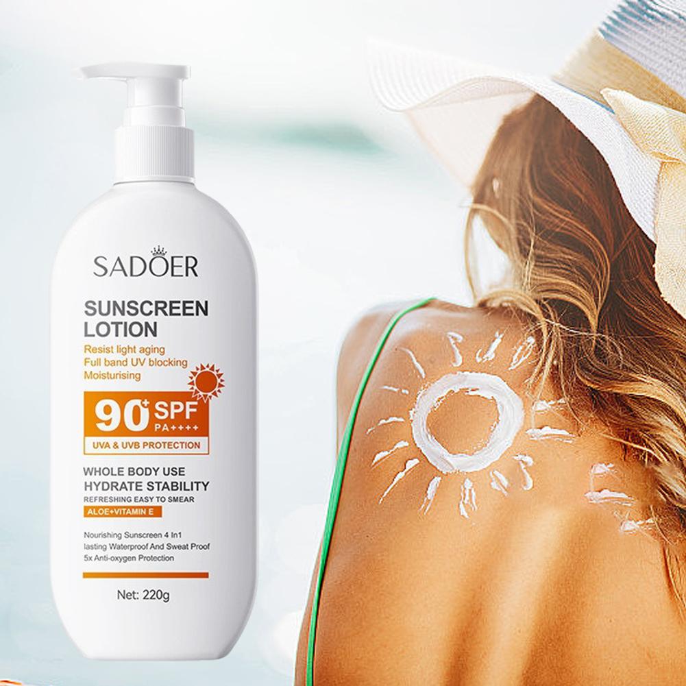 Face Moisturizer Spf - 220g Sunscreen Cream SPF 90+ UV