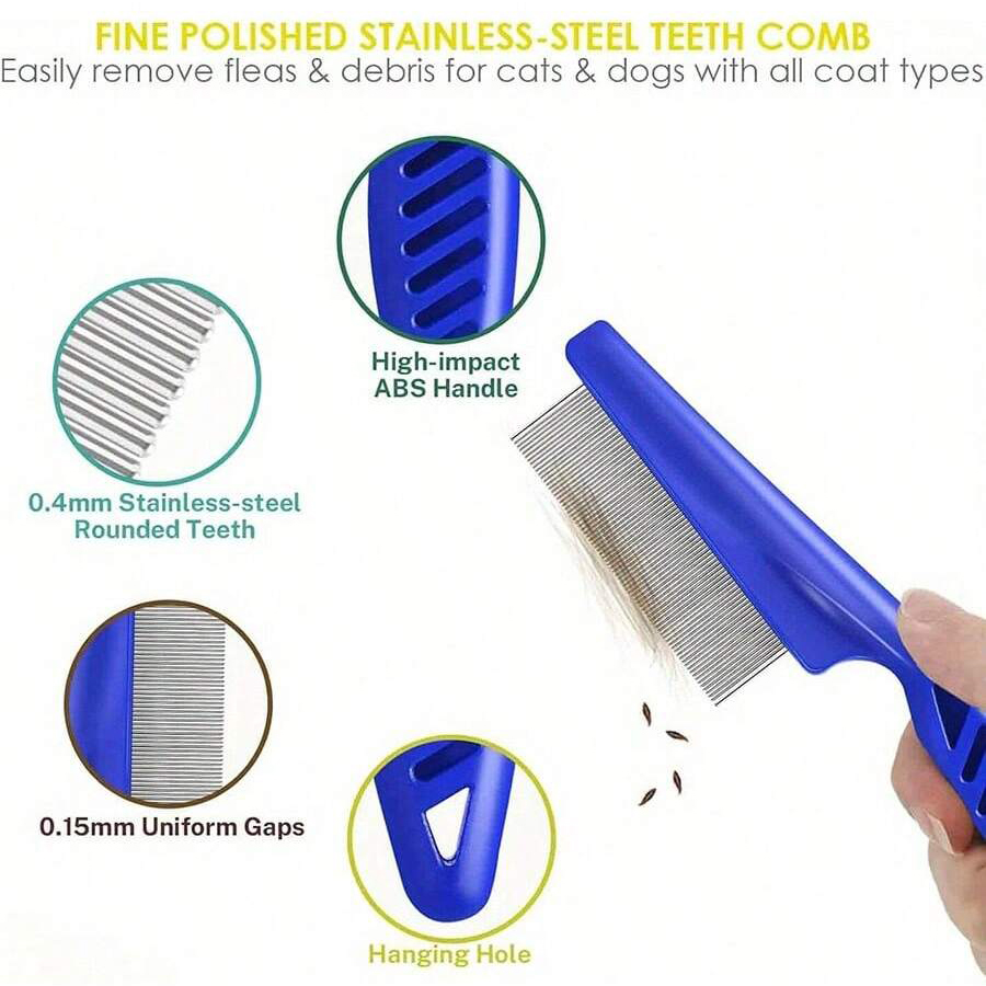 4Pcs/6Pcs Pet Comb Flea Comb F - Comb Fine Tooth 评论和价格
