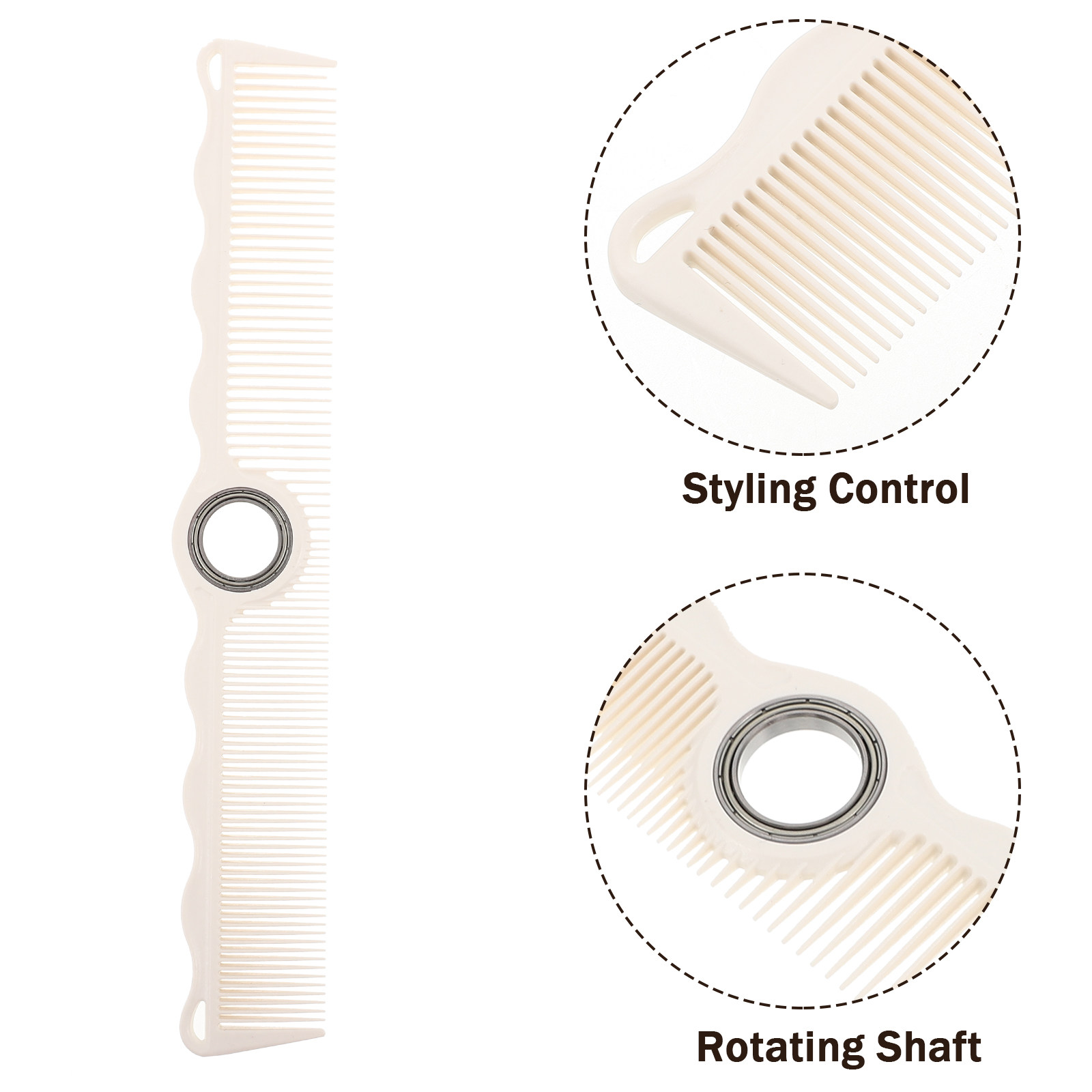 Rotatable Hair Comb for Barber - Comb Fine Tooth 评论和价格