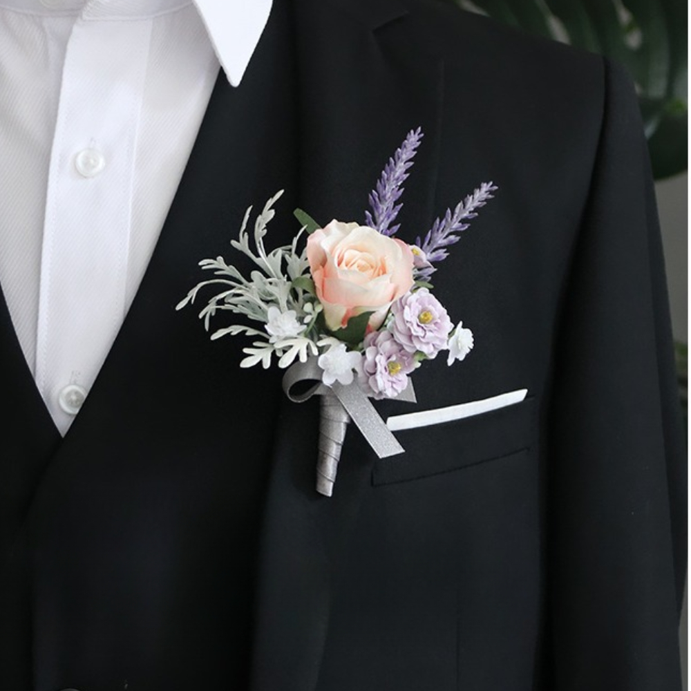 Groom Boutonniere Wedding Deco - Men'S Grooming For Marriage 评论和价格
