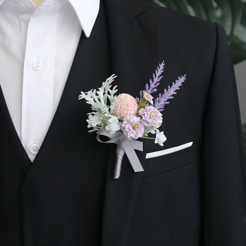 Groom Boutonniere Wedding Deco - Men'S Grooming For Marriage 评论和价格