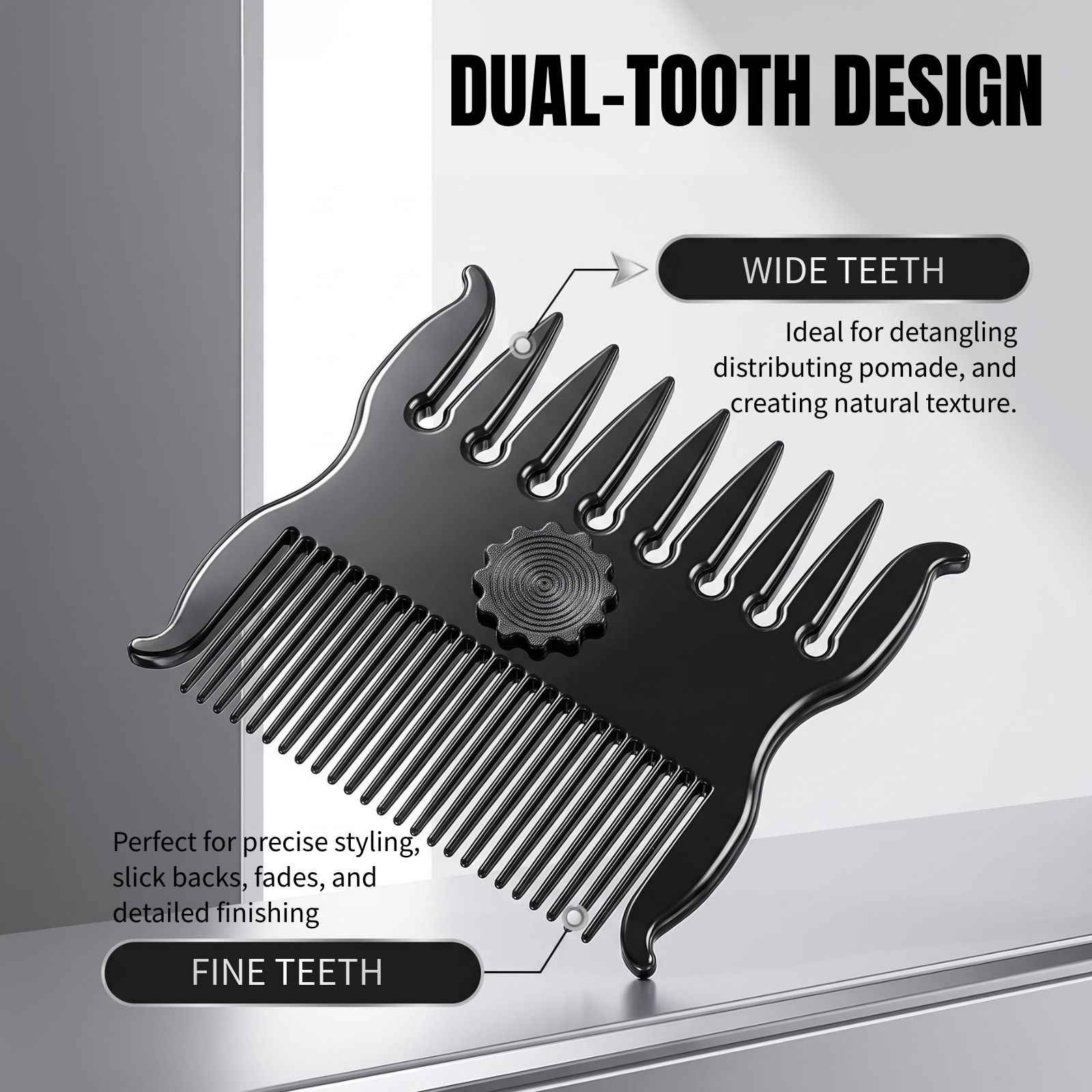 1/2Pcs Set Hairstyle Comb 360° - Men'S Grooming Hairstyles 评论和价格