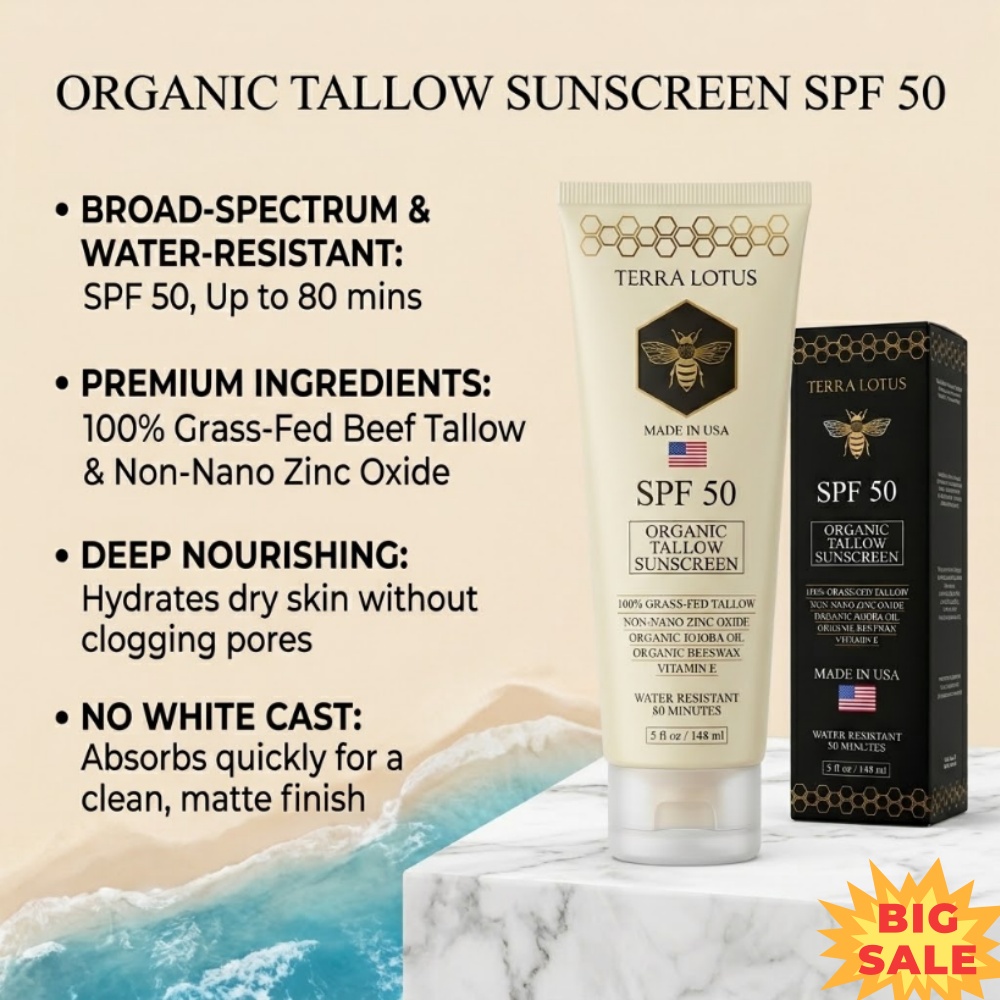 Organic Tallow Sunscreen SPF 5 - Face Moisturizer Spf 评论和价格