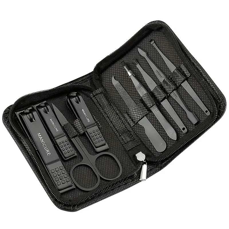 9 Piece in 1 Manicure Set Pedi - Men'S Grooming Products 评论和价格