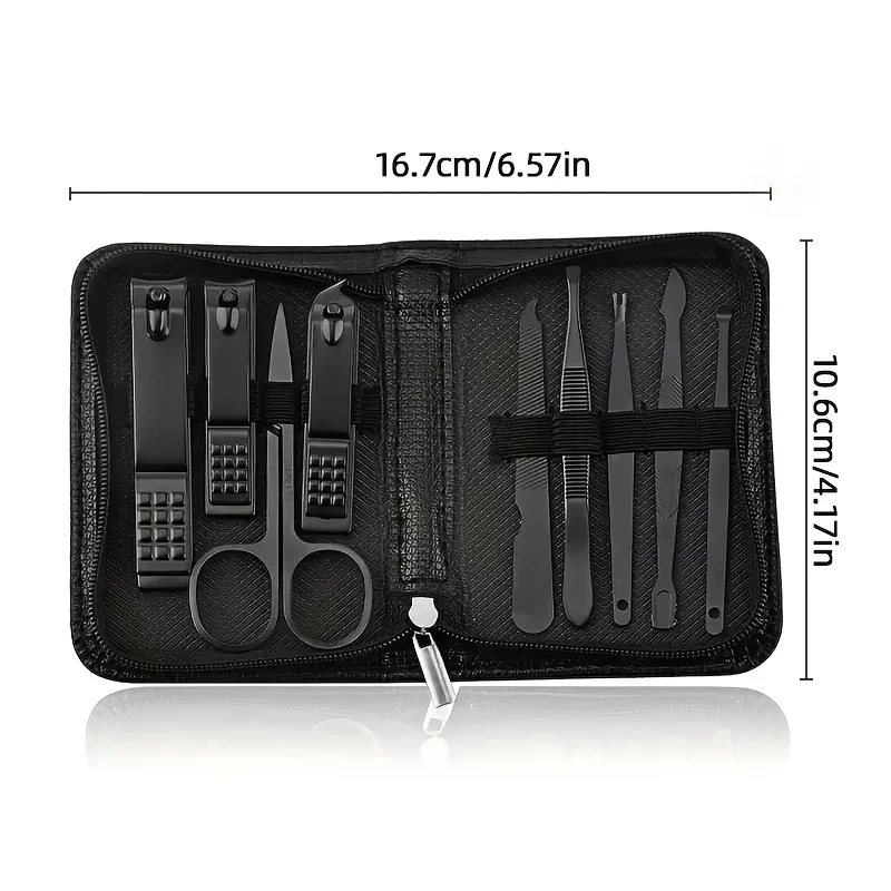 9 Piece in 1 Manicure Set Pedi - Men'S Grooming Products 评论和价格