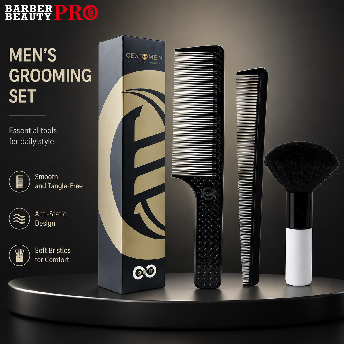 3Pcs Professional Hair Cutting - Men'S Grooming Hairstyles 评论和价格