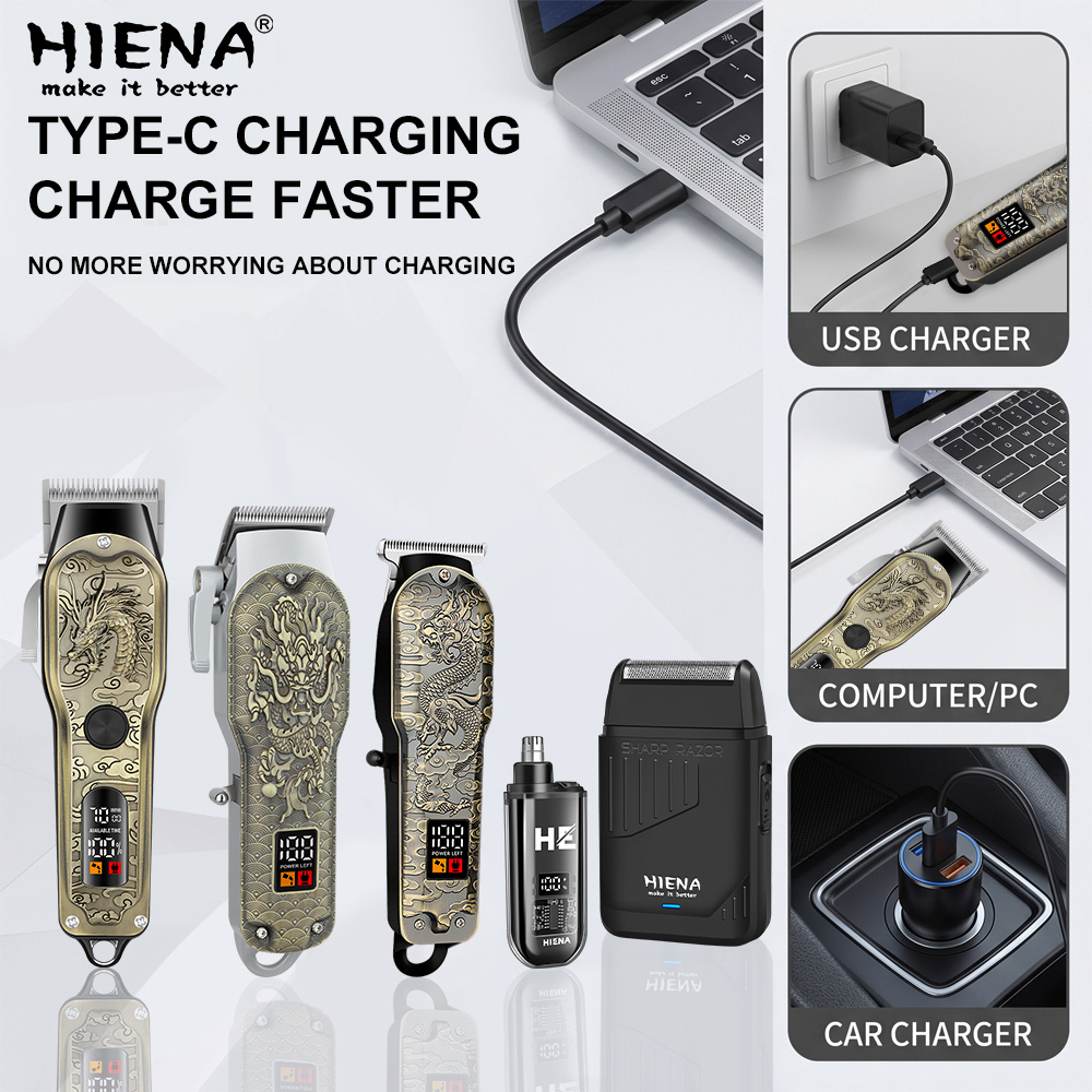 HIENA 5pcs Professional Hair C - Men'S Grooming Products 评论和价格