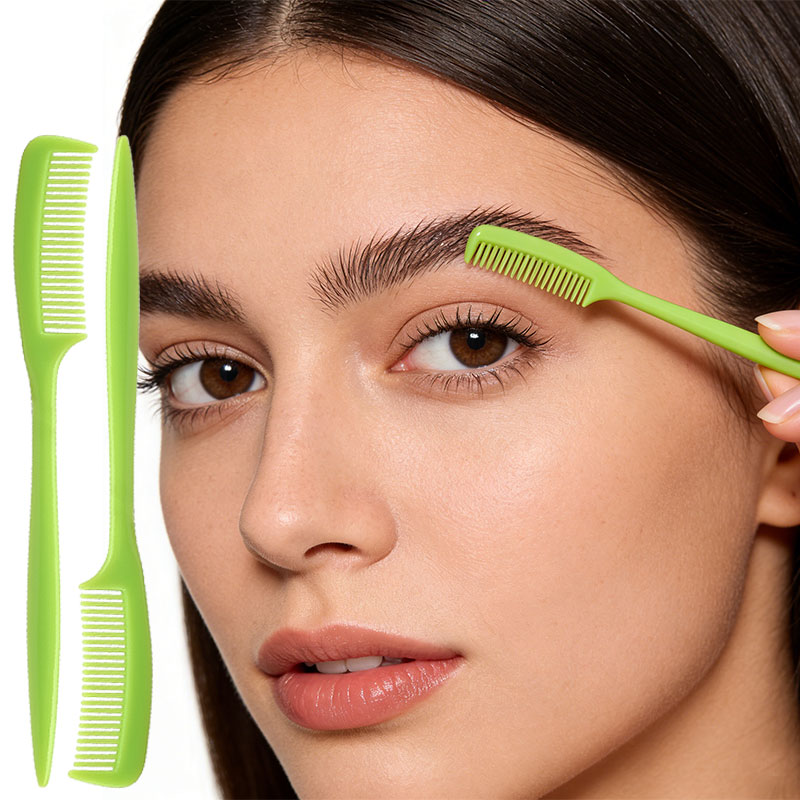 25pcs Multicolor Mini Eyebrow  - Comb Fine Tooth 评论和价格