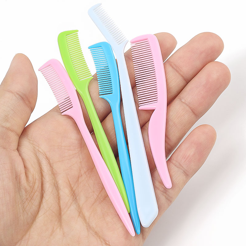 25pcs Multicolor Mini Eyebrow  - Comb Fine Tooth 评论和价格