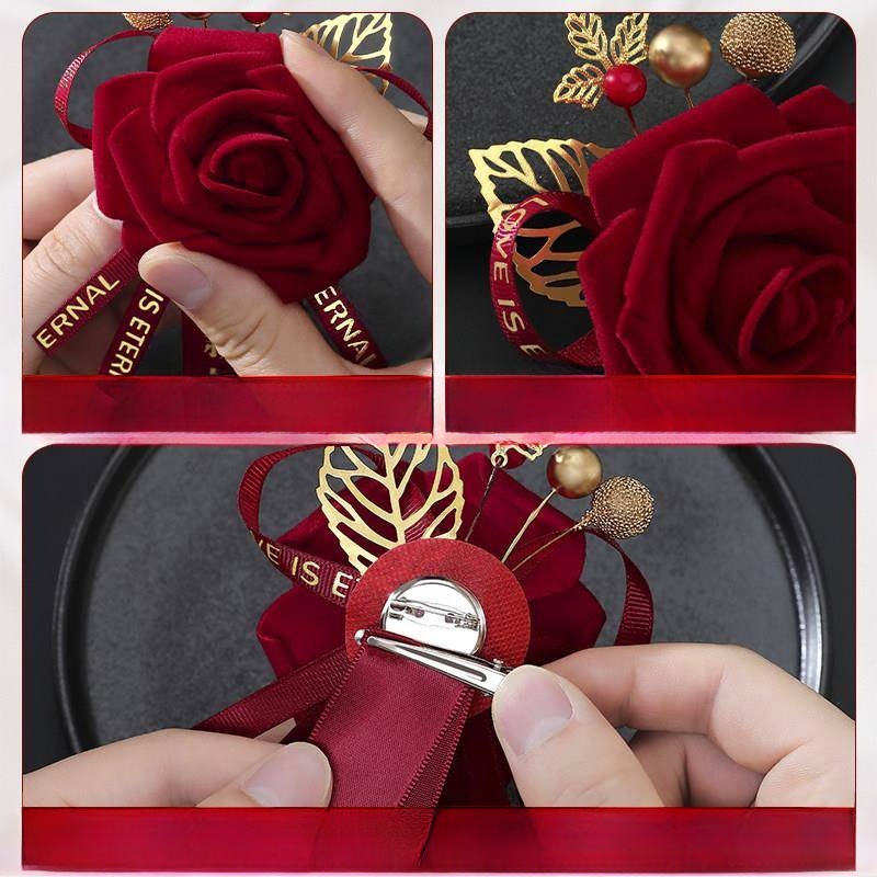 Wedding Chest Flower Full Set  - Men'S Grooming For Marriage 评论和价格