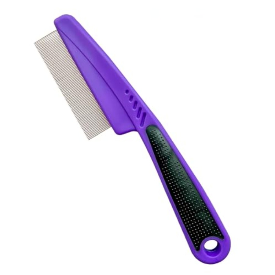 Flea Comb with Rubber Handle,  - Comb Fine Tooth 评论和价格