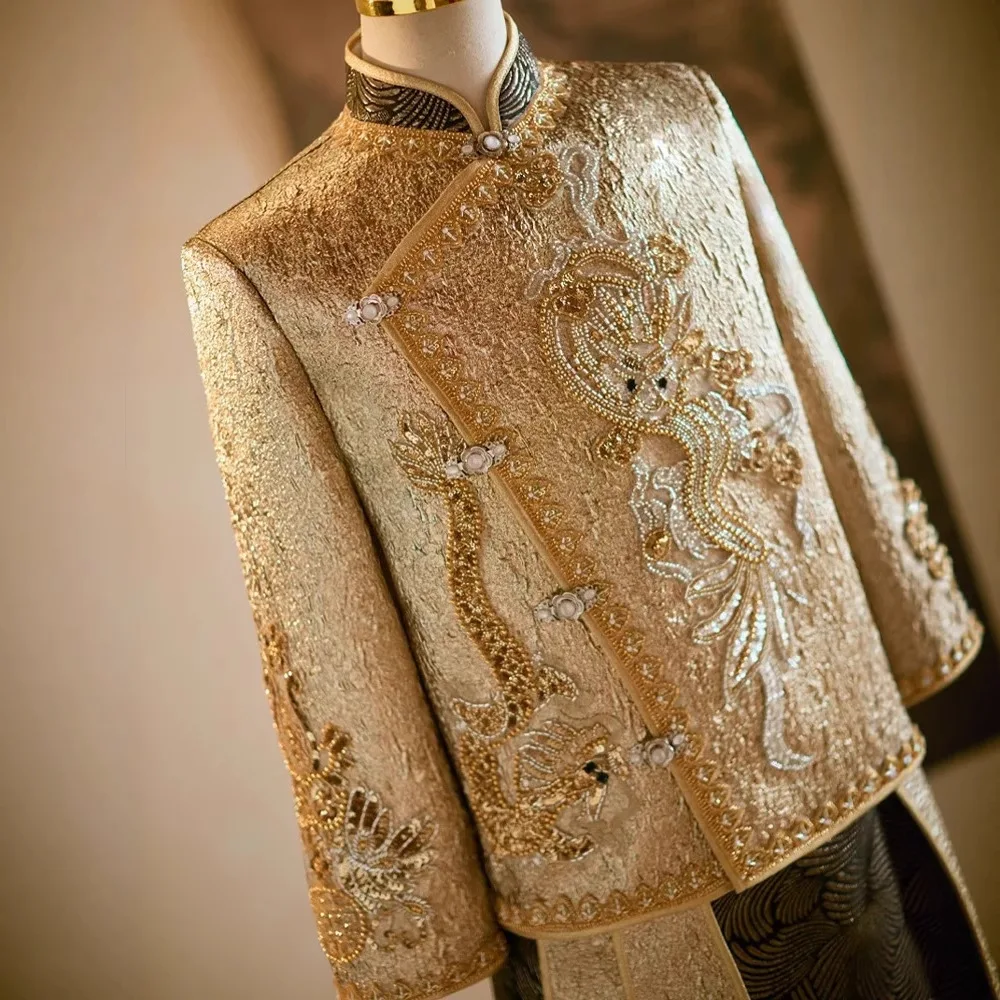 Chinese Style Wedding Groom Co - Men'S Grooming For Marriage 评论和价格