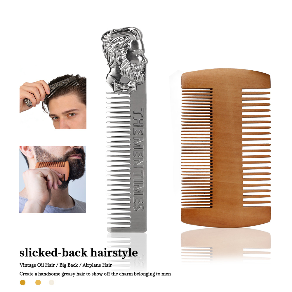 Men Vintage Beard & Hair Comb  - Men'S Grooming Hairstyles 评论和价格
